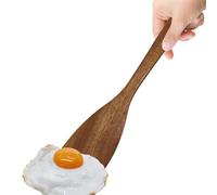Wooden Spatula, Kitchen Cooking Spatula, Flat Frying Spatula, Nonstick Stirring Spatula, Long Handle Cooking Turner, Eco-Friendly Wooden Spatula, Wooden Spatula for Mixing