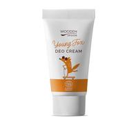 Wooden Spoon Deo Crema Biologico Young Fox - Deodorante Naturale per Bambini e Ragazzi, Menta-Arancia, Senza Alluminio, Ipoallergenico, Certificato Bio - 40 ml