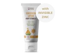 Wooden Spoon Opalovací tělové mléko Baby & Family SPF 30, 100 ml