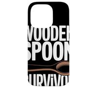 WOODEN SPOON SURVIVOR Ricordi Infanzia Umorismo Nostalgia Custodia per iPhone 14 Pro