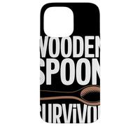 WOODEN SPOON SURVIVOR Ricordi Infanzia Umorismo Nostalgia Custodia per iPhone 14 Pro Max