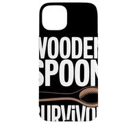 WOODEN SPOON SURVIVOR Ricordi Infanzia Umorismo Nostalgia Custodia per iPhone 15 Plus