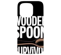 WOODEN SPOON SURVIVOR Ricordi Infanzia Umorismo Nostalgia Custodia per iPhone 15 Pro