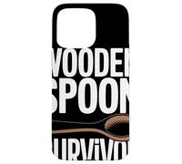 WOODEN SPOON SURVIVOR Ricordi Infanzia Umorismo Nostalgia Custodia per iPhone 15 Pro Max