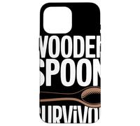 WOODEN SPOON SURVIVOR Ricordi Infanzia Umorismo Nostalgia Custodia per iPhone 16 Pro Max
