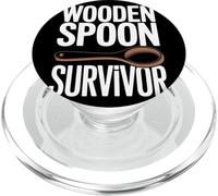 WOODEN SPOON SURVIVOR Ricordi Infanzia Umorismo Nostalgia PopSockets PopGrip per MagSafe