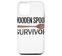 Wooden Spoon Survivor Umorismo Filippino Ricordi Famiglia Custodia per iPhone 12/12 Pro