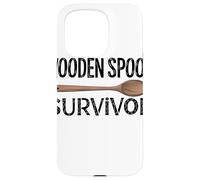 Wooden Spoon Survivor Umorismo Filippino Ricordi Famiglia Custodia per iPhone 15 Pro