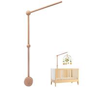 WOODEN TEETHER Supporto mobile per culla per bambini, braccio mobile per culla, supporto per mobili per bambini, supporto decorativo per appendere il letto mobile campana vento