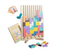 Wooden Tetris, Puzzle Di Legno Di Tetris, Vivido E Interessante, Giocattolo Di Sollievo Dello Stress Adulto, Giocattolo Di Puzzle Semplice, Regalo Creativo