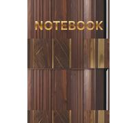 WOODEN TEXTURE THEME DESIGN NOTEBOOK: Strength/Creativity/Perfection Of Textured Wood Themed Notepad Journal - 6 X 9 INCHES - 150 PAGES