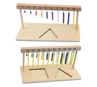 Wooden Toy Bead Frame - Wooden 1-20 Beaded Rack Color Beaded