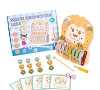 Wooden Toys, Cartoon Animal Shape Color Sorting Toy, 5.6x4.7x2.6 Inches Adorable Interactive Educational Sensory Development Game for Fine Motor Skills and Preschool Learning