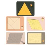 Wooden Triangle Puzzle - Disappearing Square | Geometric Brain Teaser Game