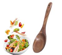 Wooden Utensils for Cooking - Teak Wood Spatula and Salad Fork Set | Natural Wooden Serving Spoons for Stirring, Baking, Mixing, and Cooking, Nonstick Cookware Safe Kitchen Tools, 11*2.76*0.79 inches