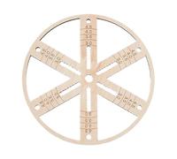 Wooden Wick Centering Tool - Candle Making Wick Holder | Balancing Stick Multiple Wicks | Stabilizer rotondo per Soy Wax Candles Jars, Crafting Supplies, Reusable Wicks Guide Strumento