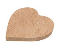 Wooden World - Cuore Piatto in Legno Decorazione in legno decoupage Pirografia