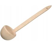 Wooden World - Mestolo in legno di sicomoro 34 cm - un mestolo naturale per la cucina, le zuppe, la sauna e per raccogliere l'acqua