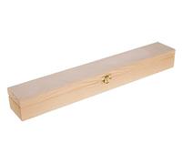 Wooden World Mondo in Legno - Scatola in legno per candele lunghe scatola per candele da battesimo e comunione o scatola per bacchette
