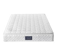 WoodenAura Materasso 140 x 200 cm, materasso a molle insacchettate, grado di durezza H3, a 7 zone, con schiuma comfort di alta qualità, per alleviare la schiena, materasso arrotolabile, altezza 25 cm