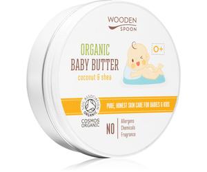 WoodenSpoon Organic Coconut & Shea burro corpo per neonati 100 ml