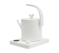 WooDerson Bollitore da 1 l in acciaio inox, bollitore per bollire l'acqua con indicatore di temperatura, fornello rapido 1000 W, tempo di riscaldamento dell'acqua 5 - 6 minuti, per famiglia, ufficio o