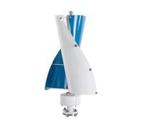 WooDerson Generatore di turbine eoliche da 100 W, con controller, silenzioso, generatore di turbine eoliche da 12 V/24 V (bianco e blu, 24 V)