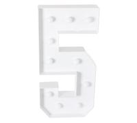 WooDerson Lampada a LED con numero illuminato, luce calda 3D, numeri luminosi, grandi e decorativi, numeri luminosi 0, 1, 2, 3, 4, 5, 6, 7, 8, 9, per matrimonio, compleanno, festa, lampada natalizia