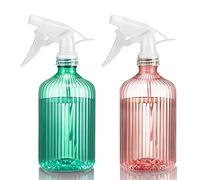 WOODFIB Spruzzino Nebulizzatore 500 ml, 2 Pezzi Flaconi Spray, Riempibile Spray Bottle, 2 modalità Grilletto Spruzzatore, Spruzzini Vuoti per Barbiere, Giardino, Piante, Pulizia