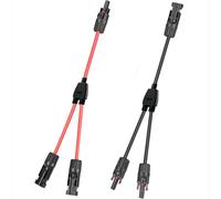 WOODGUILIN 1Y2 Mini Cavo Solare Distributore a Y 4mm² Connettore a Y