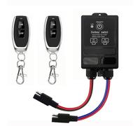 WOODGUILIN Interruttore a telecomando, interruttore radio SAE 12 V, DC12 V/24 V/48 V/72 V 30 A, con range di 100 m, per porte da garage, moto, auto, allarme antifurto, pompe, guardrail.
