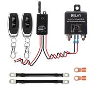 WOODGUILIN Interruttore di separazione per auto radiocomandato, 200 A, interruttore cut-off, DC12 V-72 V, senza fili per dispositivi pesanti, auto, inverter, pompe.