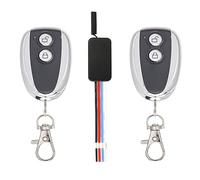 WOODGUILIN Interruttore radio DC 12 V, telecomando senza fili, DC 5 V/12 V/24 V, 3 A, mini interruttore a 1 canale, per strisce luminose, serrature elettriche, campane di allarme