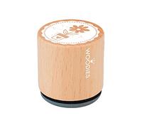 Woodies Timbro Vaso a Fiore, Legno, 3,4 x 3,4 x 3,5 cm