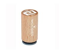 Woodies WM0408 Mini Timbro Portatile, Legno, 1.5 x 1.5 x 3 cm