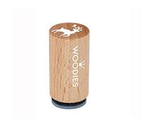 Woodies WM0705 Mini Timbro Cerfo, Legno, 1.5 x 1.5 x 3 cm