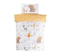Woodland Amici Set Copripiumino Singolo 2-in-1 Design Bambini Letto Ragazzi