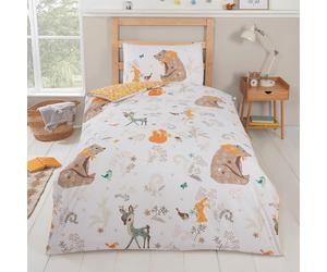 Woodland Animale Amici Bambini Set Copripiumino - Singolo Bambini Lenzuola Culla