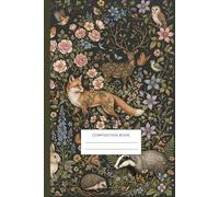 Woodland Animals Composition Notebook 6x9 120 Pages College Ruled: Vintage Forest Creatures Floral Journal for School, Writing, Notes & Nature Lovers