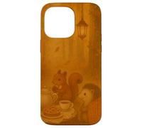 Woodland Animals Tea Party nella foresta autunnale illuminata da lanterna Custodia per iPhone 14 Pro Max