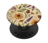 Woodland Botanical Pines and Petals Rustic Pattern PopSockets PopGrip Adesivo
