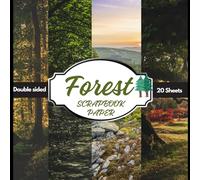 Woodland Craft Paper Pack - Forest-Themed Scrapbook Paper for Junk Journals, Collage, Card Making, Mixed-Media, Decoupage & Origami