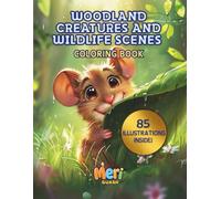 WOODLAND CREATURES AND WILDLIFE SCENES: Coloring Book for Children & Nature Lovers with Forests, Deers, Foxes, Rabbits, Rivers, Birds, and Much More for Relaxation and Development
