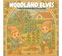 WOODLAND ELVES: A Magical Stained Glass Coloring Book