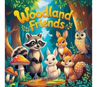 Woodland Friends: simple and lovely animal coloring book
