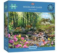 Woodland Glade - Puzzle da 1000 pezzi, puzzle sostenibile per adulti, in cartone riciclato al 100% di alta qualità, ottimo regalo per adulti Gibsons Games