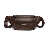 Woodland Leathers Marsupio in vera pelle, resistente, impermeabile, per uomini e donne, ideale per viaggi, festival, passeggiate con il cane, marsupio alla moda e marsupio da corsa, Marrone 6