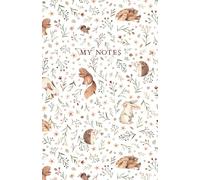 Woodland Meadow Blooms Notebook: Small 5.5 x 8.5 inch lined, adorned with delightful and nature inspired art
