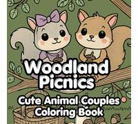 Woodland Picnics- Cute Animal Couples- Grown-Up Coloring Book