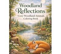 Woodland Reflections: Cozy Woodland Animals Coloring Book